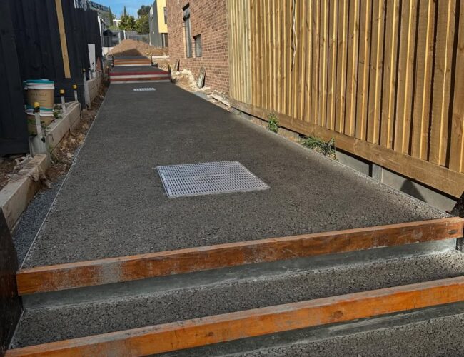 Common Pathway Permeable Concrete Base – Ivanhoe
