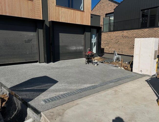 Driveway and Common Access Pathways Permeable Concrete – Ivanhoe